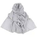 Solid color grey modal breathable scarf soft lightweight wrap casual shawl for women daily wear - Light Gray