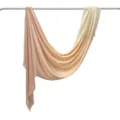 Gradient Modal Cotton Scarf Pink Beige Soft Draped Lightweight Headwear Accessory Variant - 170*70cm / 12