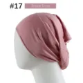 Modal solid color under cap for women, high elasticity stretch hijab cap in bridal rose. - 23*25.5cm / Bridal Rose