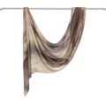 Modal cotton marble print scarf, elegant brown artistic design shawl and head wrap. - 170*70cm / 20