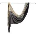 Modal cotton marble digital print scarf elegant ethnic shawl for women soft lightweight wrap - 170*70cm / 22