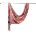 Pink marble printed modal cotton scarf, elegant abstract design, soft shawl headscarf for women. - 170*70cm / 25