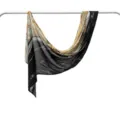 Modal cotton marble print scarf shawl stylish black gold abstract pattern fashion accessory - 170*70cm / 31