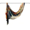 Abstract marble print modal cotton scarf stylish lightweight shawl for women daily wear - 170*70cm / 38