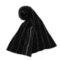 Zwarte lange modal strass sjaal voor dames, zachte veelzijdige mode hijab en hoofddoek. - Zwart 01