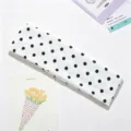 Bandeau à pois noirs et blancs, large serre-tête élastique et élégant pour les femmes. - Blanc Pois Noirs (07)