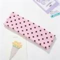 Bandeau de cheveux large à pois roses élastique mode sport accessoire de coiffure femme - Rose Pois Noirs (08)