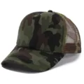 Gorra de béisbol de malla de camuflaje para hombre y mujer, detalles de camionero. - Ajustable / Verde Militar Camo(32#)