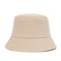 Μονόχρωμο μπεζ καπέλο bucket λεπτομέρεια, casual υφασμάτινο καπέλο ηλίου για γυναίκες. - M (56-58cm) / Μπεζ