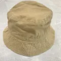 Chapeau de pêcheur en coton lavé kaki classique, bob rétro décontracté protection solaire. - M (56-58cm) / Kaki