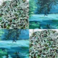 Mixed color glass seed beads and tube beads for DIY bracelet jewelry making and craft supplies. - Lake and Scenery