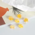 Perline di acrilico a stella gialla per gioielli fai da te, accessori per collana braccialetto - Arancione