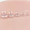 Transparent acrylic round beads straight hole DIY handmade beaded bracelet necklace accessories - 6mm / Clear