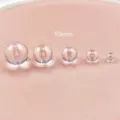 Acrylic round beads straight hole clear beads DIY handmade bracelet necklace accessories - 10mm / Clear