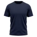 Close-up fabric detail showing the breathable mesh texture on the navy blue sports shirt. - S / Tops / Navy Blue