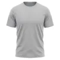 Grey mesh fabric detail of men's quick-dry sports t-shirt, breathable polyester material. - Light Gray