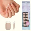 French press on nails set with box, reusable fake nail tips, easy wear manicure art. - YMS020 / 300 Pcs