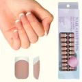 French press-on false nails with packaging box, 3 in 1 soft gel system manicure tips for women. - YMS017 / 300 Pcs