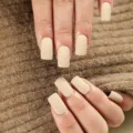 Solid color matte long square press-on nails, nude beige false nail tips for easy daily wear. - Nude Beige