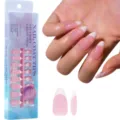 Franse kunstnagels doos set amandel vorm nep nagels voor DIY manicure en salon gebruik - Franse Press-On Nagels (YMS027)