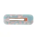 Blau rosa marmorierte Acetat Haarklammer geometrische Spange minimalistisches Haarzubehör Damen - Rechteckig Blau