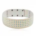 Holografisches nieten Choker Halsband, punk stil breite halskette mit metallischen nieten. - Niete AB Farbe