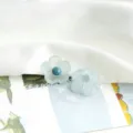 Gelee Farbe glitzernde Harz Blumen Ohrring Zubehör DIY Handgemachte Schmuck Großhandel - Seeblau