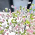 Mix di perline colorate fai da te per bracciali e collane artigianali materiali - verde rosa