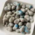 Perline sfuse a forma di goccia irregolare accessori per gioielli DIY vista dettagliata - Grigio Blu Tie-Dye (Stile 03)