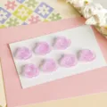 Matte frosted purple resin rose flower cabochons, DIY handmade jewelry accessories. - Purple