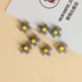 Cute flower acrylic beads DIY jewelry making materials for handmade necklaces and earrings. - Dark Blue