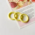 Anelli a molla verniciati colorati 25mm accessori per borse DIY chiusure rotonde in metallo - Stile 01 / 25mm / Giallo chiaro