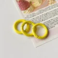 Portachiavi a molla in metallo colore caramella 25mm accessorio borsa fai da te - Stile 02 / 25mm / Giallo