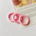 Suesse rosa runde Schluesselanhaenger Federring Karabiner 25mm DIY Tasche Zubehoer - Rosa