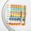 Harz Abakus Abstandshalter Perlen bunte DIY Schmuckherstellung Zubehör Basteln - Stil 01