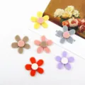 DIY colorato acrilico fiori ciondoli pendenti per orecchini fermagli per capelli accessori - Grigio