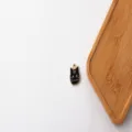 Vista dettagliata di un ciondolo gatto nero in lega strass accessorio per gioielli fai da te. - Gatto Piccolo (6#) / 1 Pezzo/Confezione / Nero