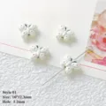 Bellissime perline farfalla bianche accessori gioielli fai da te vista dettagliata - Farfalla Bianca / Bianco