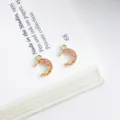DIY legering oliedruppel maan ster hangers voor handgemaakte sieraden maken oorbellen. - Kleine Maan / 1 Stuk (7x11mm) / Roze