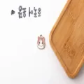 Ciondolo gatto smaltato stile giapponese per gioielli fai da te orecchini. Dettaglio. - Gatto Piccolo (3#) / 1 Pezzo / bianco-rosa
