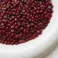 Perline di rocaille ceca rosso vintage perline distanziziali per gioielli fai da te 4mm - Stile 14 / 10 Pezzi/Confezione