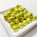 Perline in resina stile retrò perline distanziatrici gialle per creazione di gioielli fai da te - Giallo
