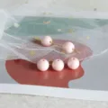Perline rotonde opache rosa accessori per gioielli fai da te variante opzione artigianale - Rosa