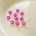 Pink irregular alloy loose beads DIY handmade bracelet jewelry accessories, 5x5mm size - Rose Red
