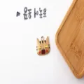 DIY ciondolo gatto in lega stile giapponese simpatico accessorio per orecchini artigianato - Gatto Grande (1#) / 1 Pezzo / Giallo