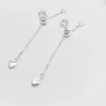 Zilveren hart verlengketting DIY sieraden component verstelbare staartketting 62mm - Stijl 02 Hartenhanger Verlengketting / 1 Stuk Verpakking (62mm) / Zilver