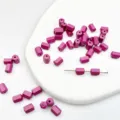 Perle di ceramica cilindriche viola 5x8mm sfuse per creazione di gioielli fai da te - Cilindro Viola / 1 Pezzo (5x8mm) / Viola