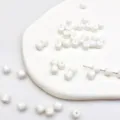 Perle cilindriche in ceramica bianca 6x6mm per la creazione di gioielli artigianali fai da te - Cilindro Bianco / 1 Pezzo (6x6mm) / Bianco