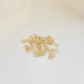 Anellini apribili dorati per la creazione di gioielli fai da te, misura 0.4x3mm, ideali per collegare. - 3mm (50 Pezzi/Confezione) / oro vero