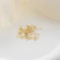 Anellini di salto placcati in oro 18K dettaglio, componenti e connettori essenziali per gioielli. - 4mm (50 Pezzi/Confezione) / oro vero